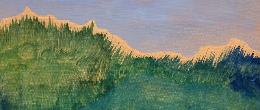 Titel: Strömungen 1-2 | Größe: 60x60x4 | Material: Acryl auf Leinwand | Jahr: 2022